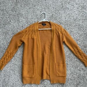 Lucky brand mustard cardigan